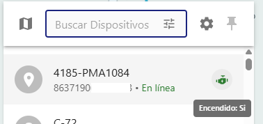 Estados de dispositivos en tiempo real en el Buscador